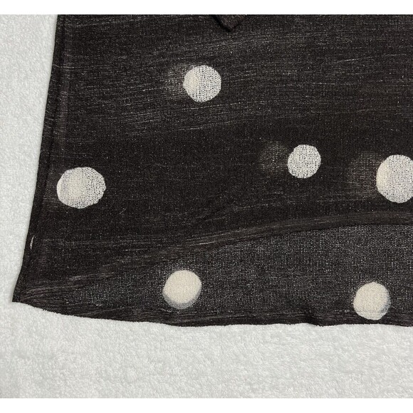 Nally & Millie Polka Dot Lightweight Sweater Women’s XL Black Sheer - Picture 10 of 14